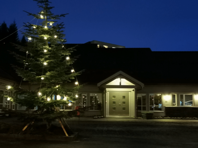 julepyntet menighetssenter