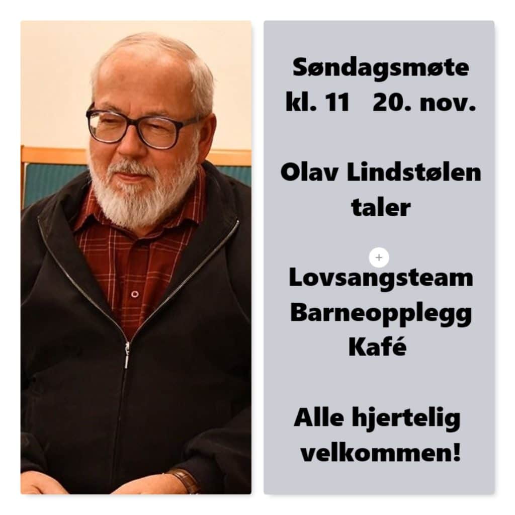 Søndagsmøte kl. 11 20. november 1