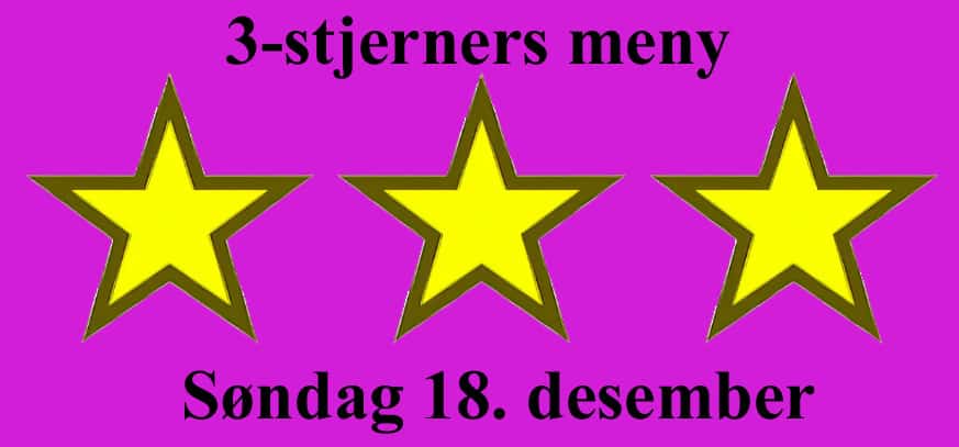 Vår anbefaling for kommende søndag: 1