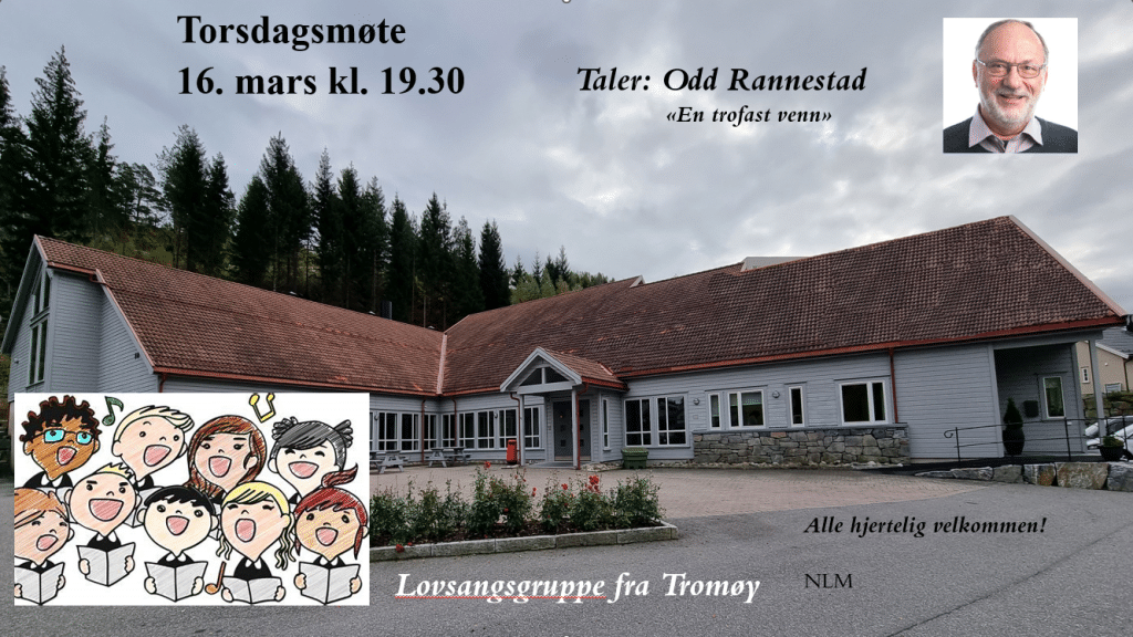 Torsdagsmøte 16. mars kl. 19.30 1