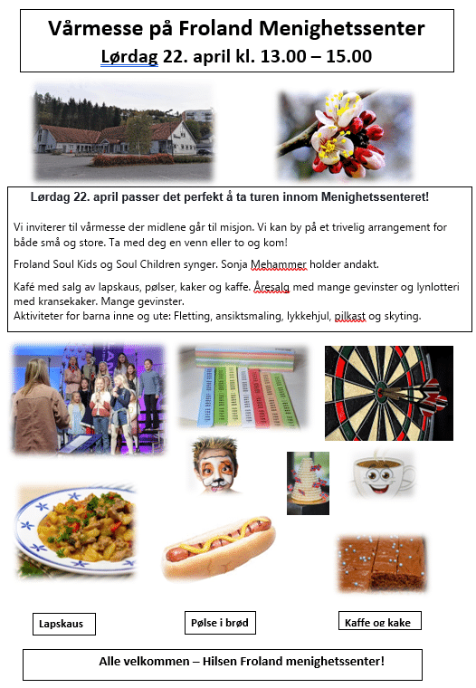 Velkommen til vårmesse lørdag 22. april kl. 13-15 1