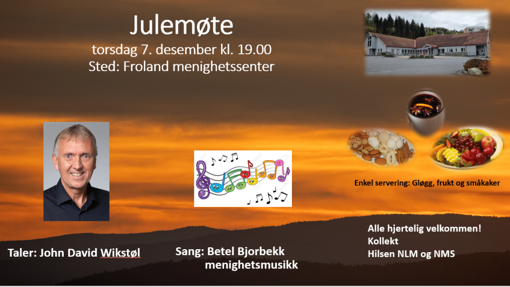 Julemøte torsdag 7. desember kl. 19.00 1