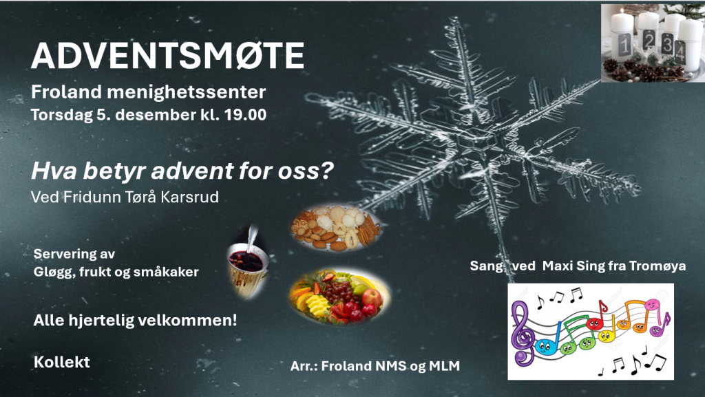 Adventsmøte torsdag 5. des. kl. 19.00 1