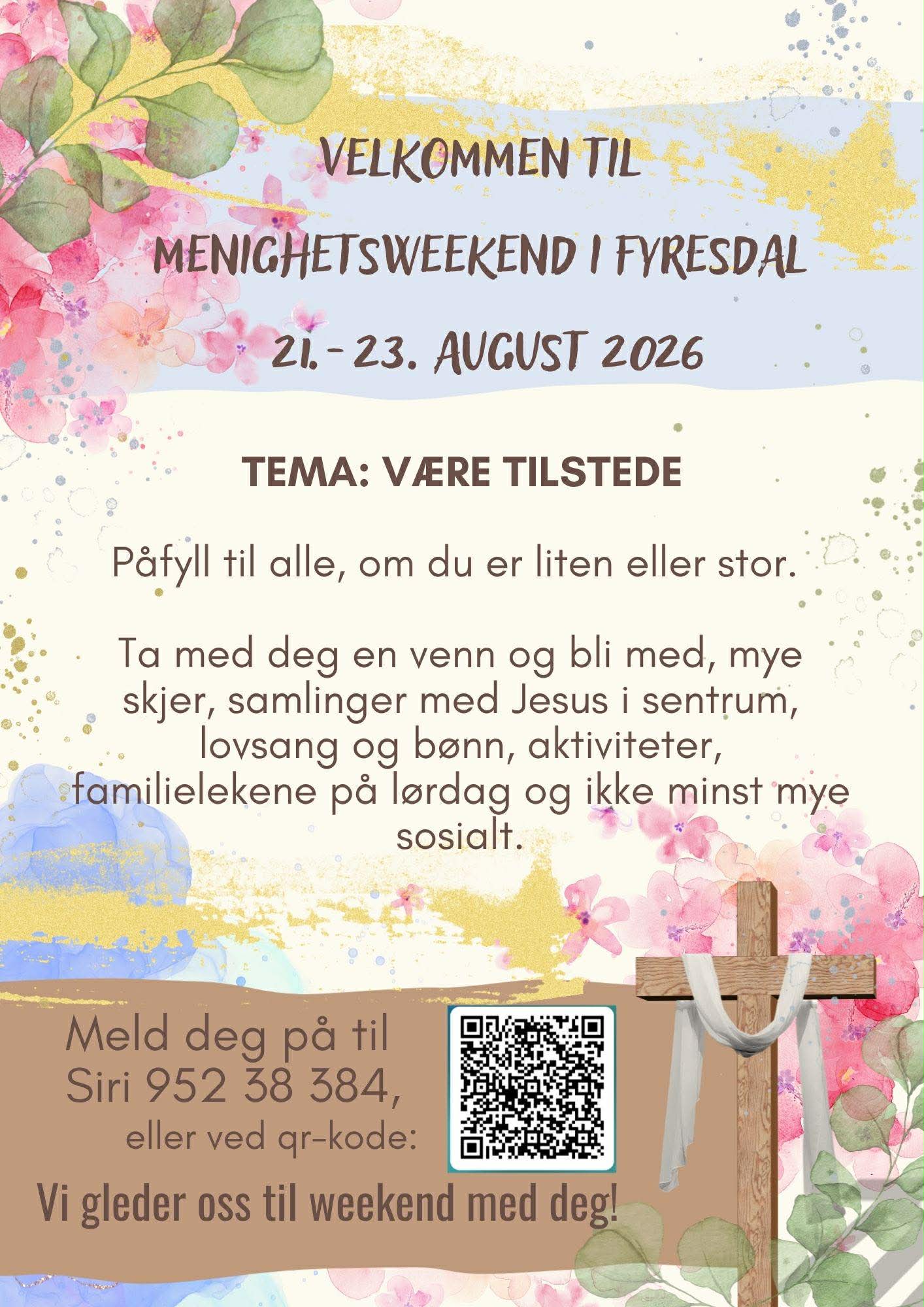 Menighetsweekend 21-23. august 1