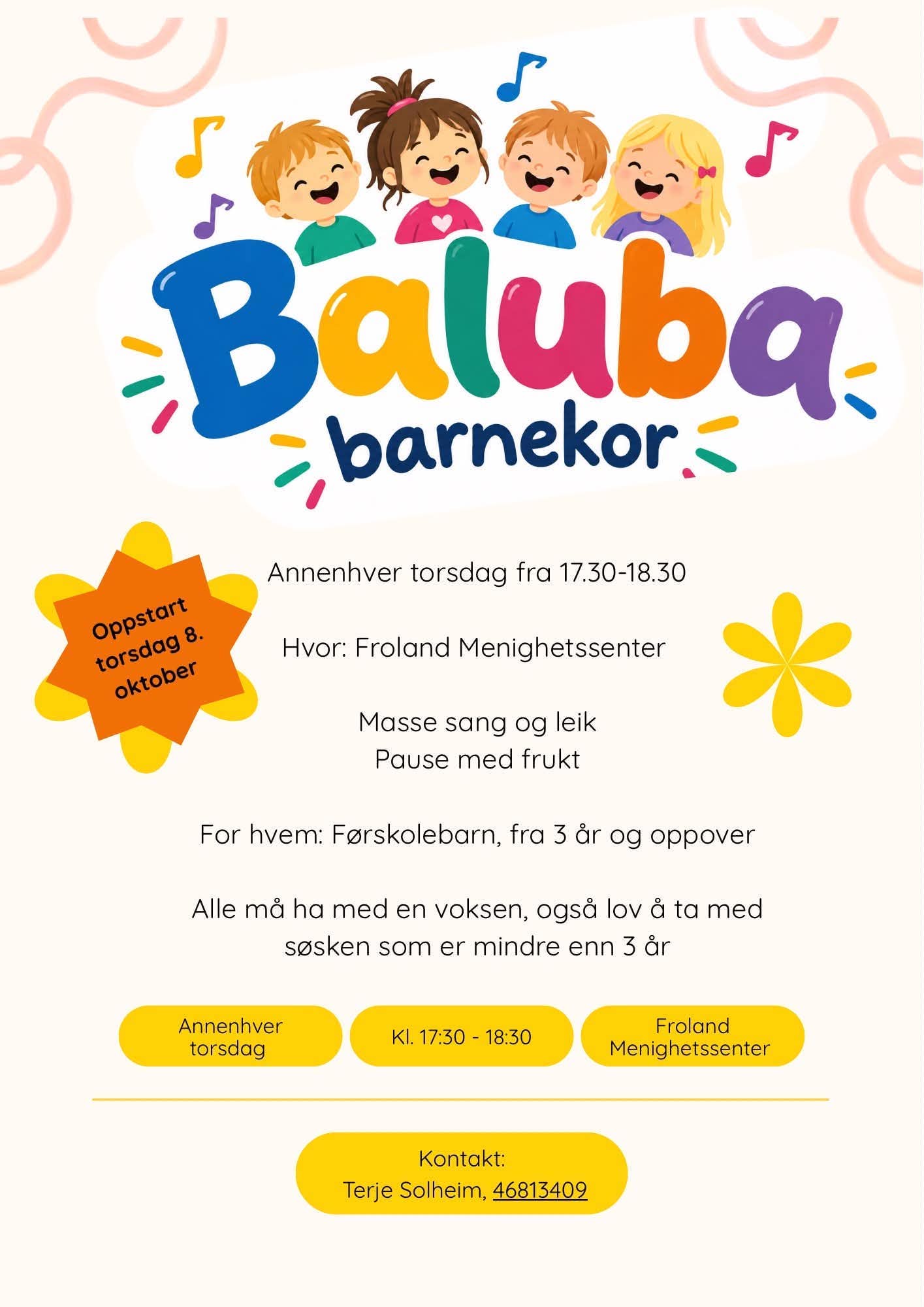 Baluba - nytt barnekor fra 3 år 1